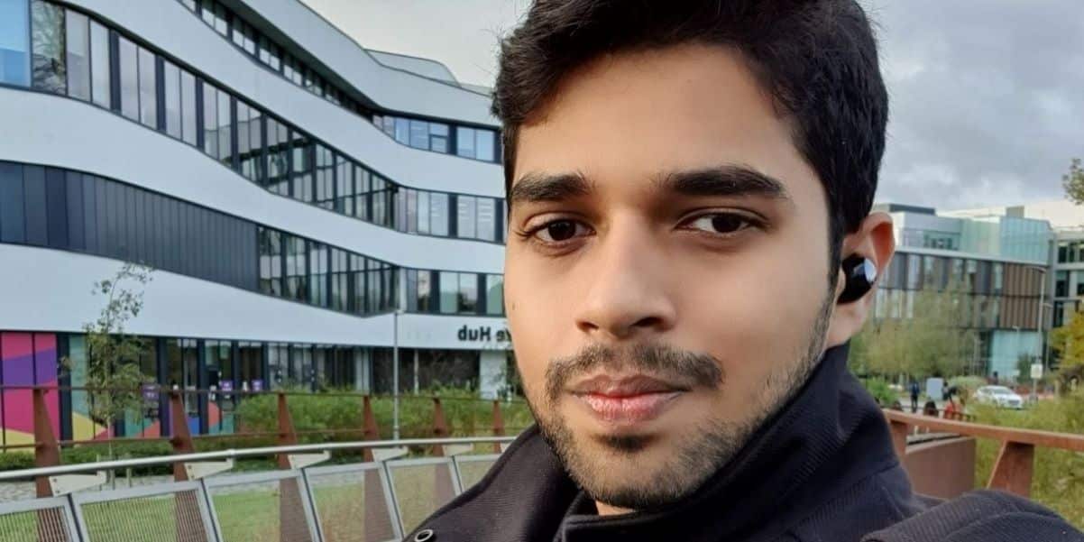 Stenjin Matthew outside of Creative Hub